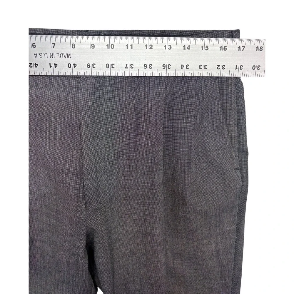 vtg 90s USA Made 40S 34x29 Gray 2pc Pant Suit Pleated Cuffed High Waisted Wool